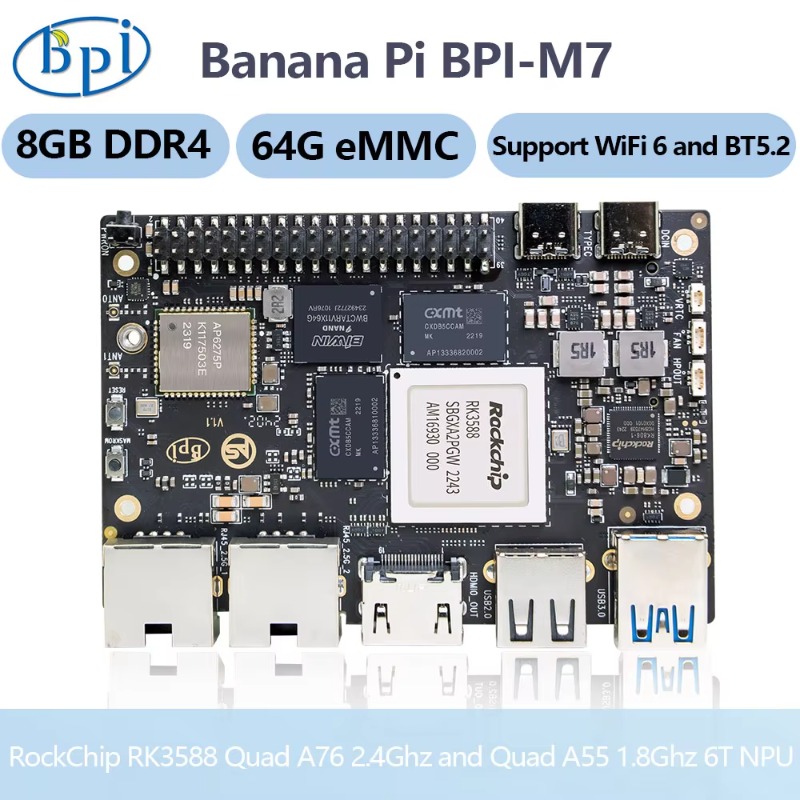 【Hot Sale】Banana Pi BPI-M7 Dev - Banana Pi Bpi M7 Rk3588 review and price