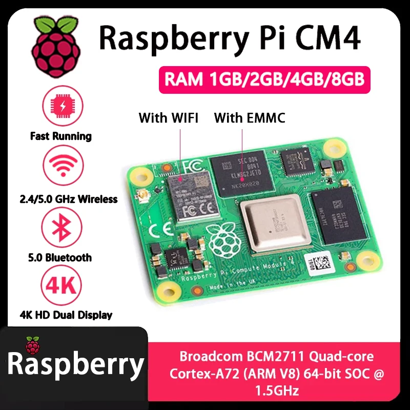 Raspberry Pi CM4 1GB/2GB/4GB/8 - Compute Module 4 32Gb Wifi review and price