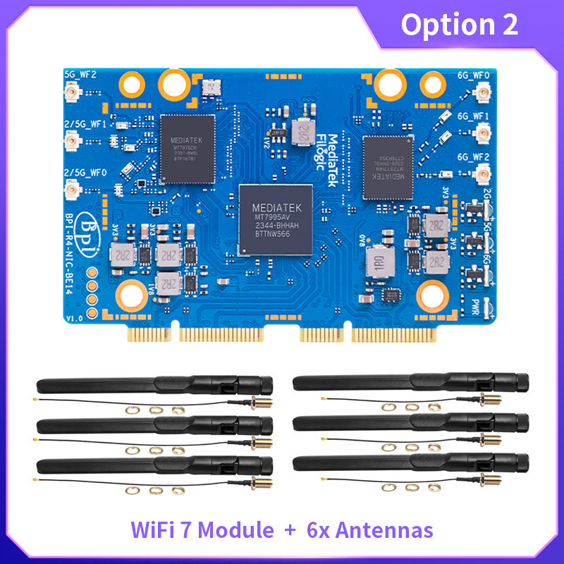 BPI-R4-NIC-BE14 WiFi 7 Module  - Bananapi Bpi R4 Wifi 7 review and price