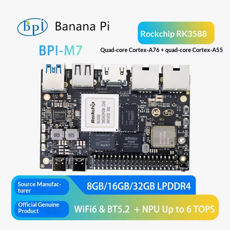 Banana Pi BPI-M7 Rockchip RK35 - Banana Pi Bpi M7 Rk3588 review and price