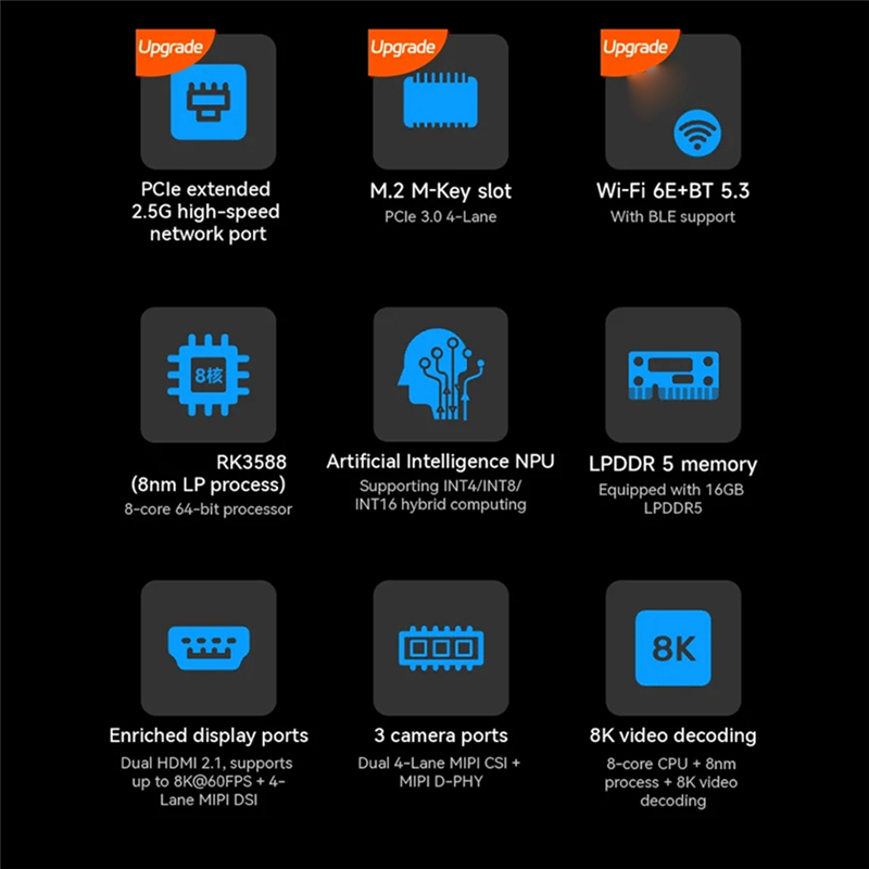 For Orange Pi 5 Max 16GB RAM L - Orange Pi 5 Max Rk3588 review and price