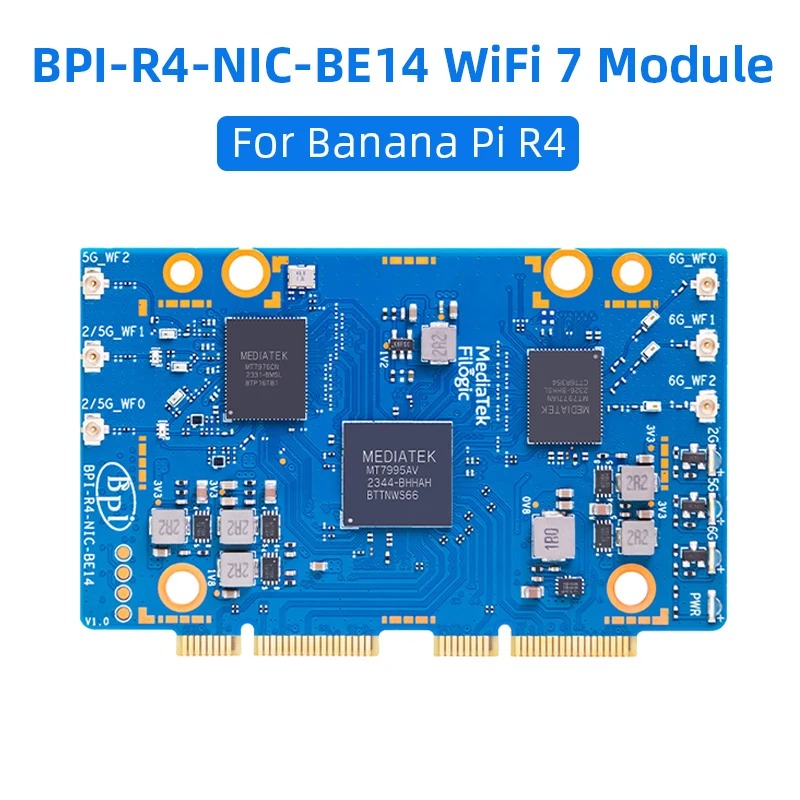 BPI-R4 BPI-R4-NIC-BE14 WiFi 7  - Bananapi Bpi R4 Wifi 7 review and price